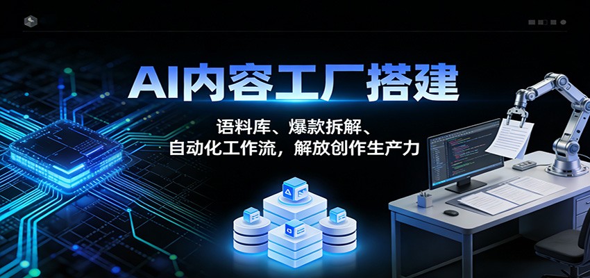 AI内容工厂搭建：语料库、爆款拆解、自动化工作流，解放创作生产力采购|汽车产业|汽车配件|机加工蚂蚁智酷企业交流社群中心