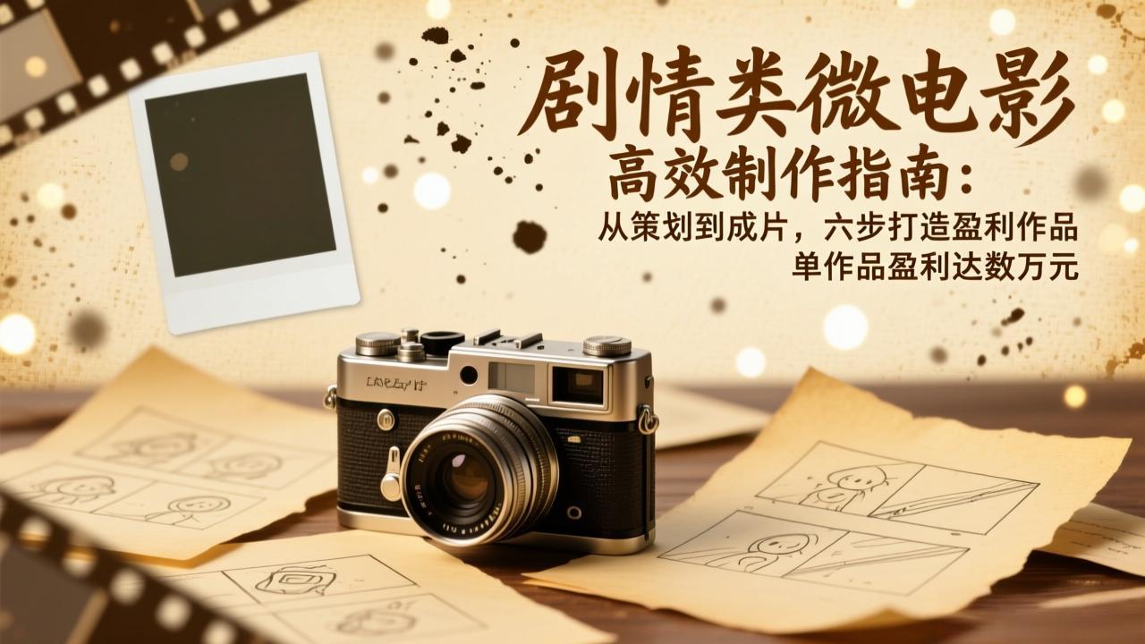 剧情类微电影高效制作指南：从策划到成片，六步打造盈利作品，单作品盈利达数万元采购|汽车产业|汽车配件|机加工蚂蚁智酷企业交流社群中心