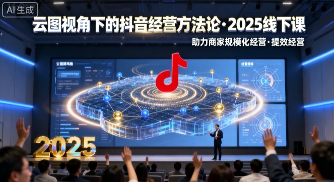 云图视角下的抖音经营方法论,2025线下课,助力商家规模化经营,提效经营(录音+字幕)采购|汽车产业|汽车配件|机加工蚂蚁智酷企业交流社群中心