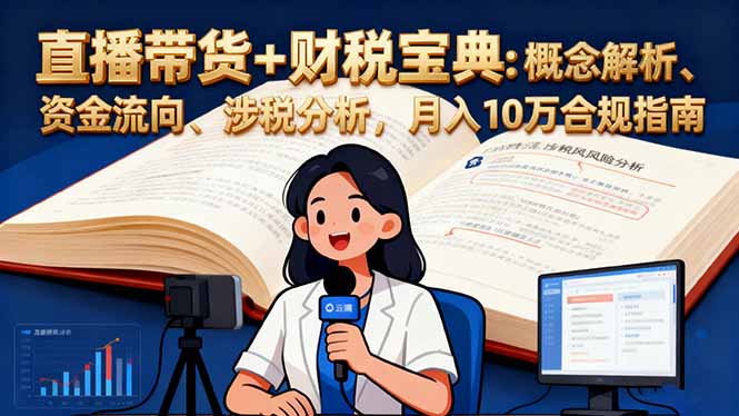 直播带货+财税宝典:概念解析、资金流向、涉税分析,月入10万合规指南采购|汽车产业|汽车配件|机加工蚂蚁智酷企业交流社群中心