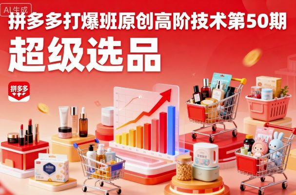 拼多多打爆班原创高阶技术第50期,超级选品采购|汽车产业|汽车配件|机加工蚂蚁智酷企业交流社群中心