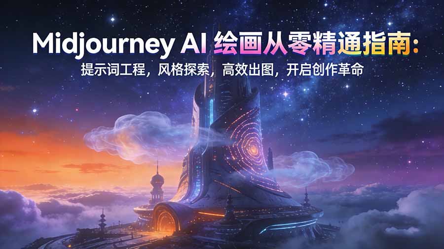Midjourney AI绘画从零精通指南：提示词工程，风格探索，高效出图，开启创作革命采购|汽车产业|汽车配件|机加工蚂蚁智酷企业交流社群中心