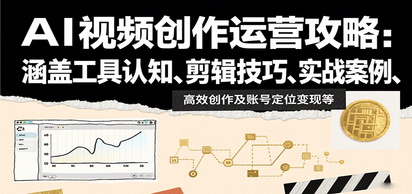 AI视频创作运营攻略:涵盖工具认知、剪辑技巧、实战案例、高效创作及账号定位变现等采购|汽车产业|汽车配件|机加工蚂蚁智酷企业交流社群中心