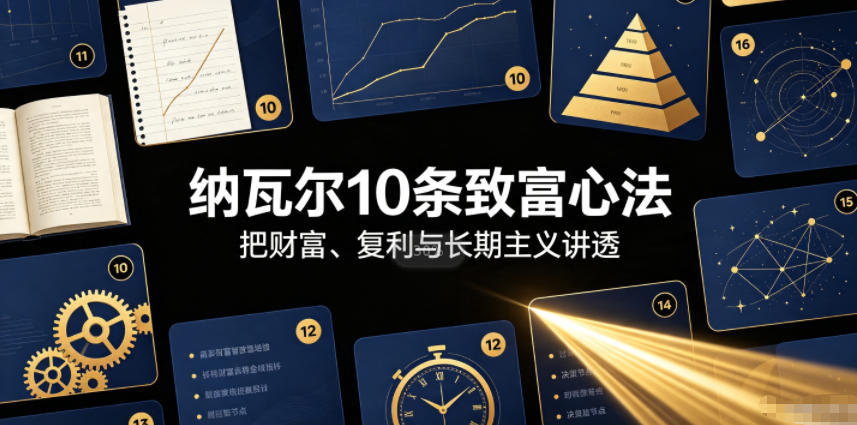 付费文章：纳瓦尔10条致富心法采购|汽车产业|汽车配件|机加工企业家交流社群中心