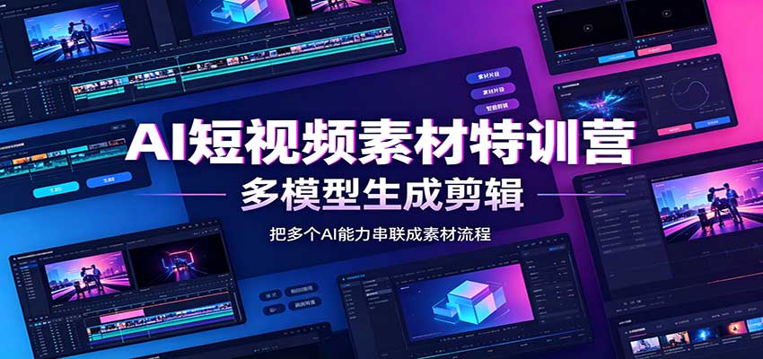 AI短视频素材特训营:Codex本地部署实操,多模型生成剪辑,爆量素材挖掘教学采购|汽车产业|汽车配件|机加工企业家交流社群中心