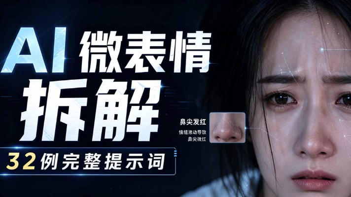 AI微表情拆解提示词合集，精准调控AI角色表情，可直接复用，0基础也能调出影视级表情变化采购|汽车产业|汽车配件|机加工企业家交流社群中心