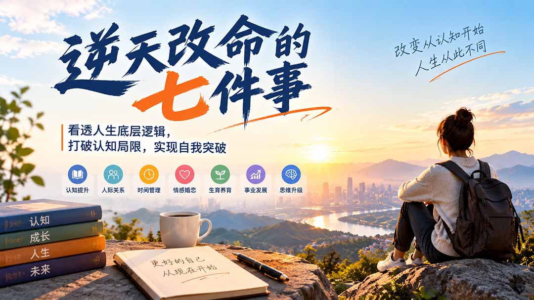 付费文章：逆天改命的七件事，看透人生底层逻辑，打破认知局限，实现自我突破采购|汽车产业|汽车配件|机加工企业家交流社群中心