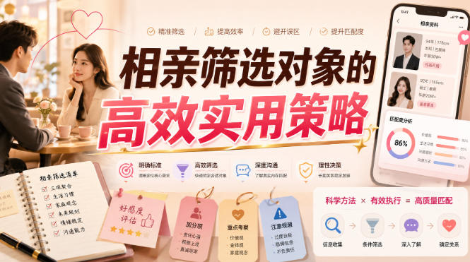 付费文章：相亲筛选对象的高效实用策略采购|汽车产业|汽车配件|机加工企业家交流社群中心