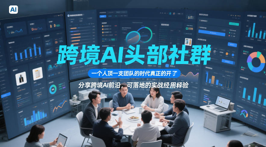 跨境AI头部社群，一个人顶一支团队的时代真正的开始了，分享跨境AI前沿，可落地的实战经验(更新5月11日)采购|汽车产业|汽车配件|机加工企业家交流社群中心