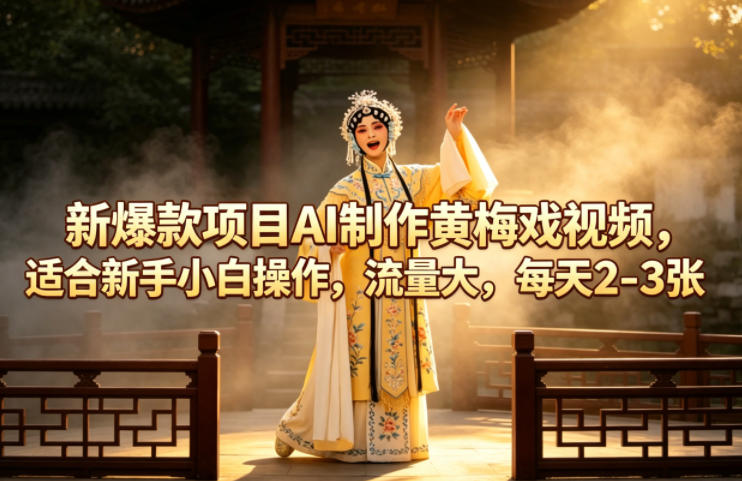 新爆款项目AI制作黄梅戏视频，适合新手小白操作，流量大，每天2-3张采购|汽车产业|汽车配件|机加工企业家交流社群中心