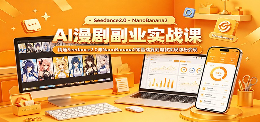 AI漫剧副业实战课：精通Seedance2.0与NanoBanana2零基础复刻爆款实现涨粉变现采购|汽车产业|汽车配件|机加工企业家交流社群中心
