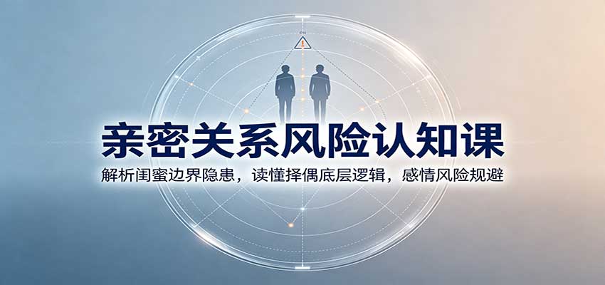 亲密关系风险认知课:解析闺蜜边界隐患,读懂择偶底层逻辑,感情风险规避采购|汽车产业|汽车配件|机加工企业家交流社群中心