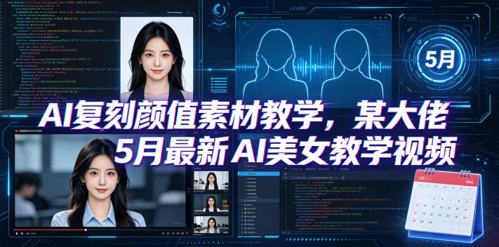 AI复刻颜值素材教学，某大佬5月最新AI美女教学视频，内含4月好物复刻教学采购|汽车产业|汽车配件|机加工企业家交流社群中心