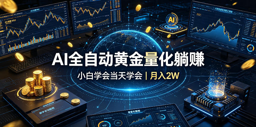 AI全自动黄金量化躺賺:小白学会当天学会,月入2W!【揭秘】采购|汽车产业|汽车配件|机加工企业家交流社群中心