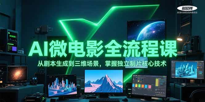 AI微电影全流程课，从剧本生成到三维场景，掌握独立制片核心技术采购|汽车产业|汽车配件|机加工蚂蚁智酷企业交流社群中心