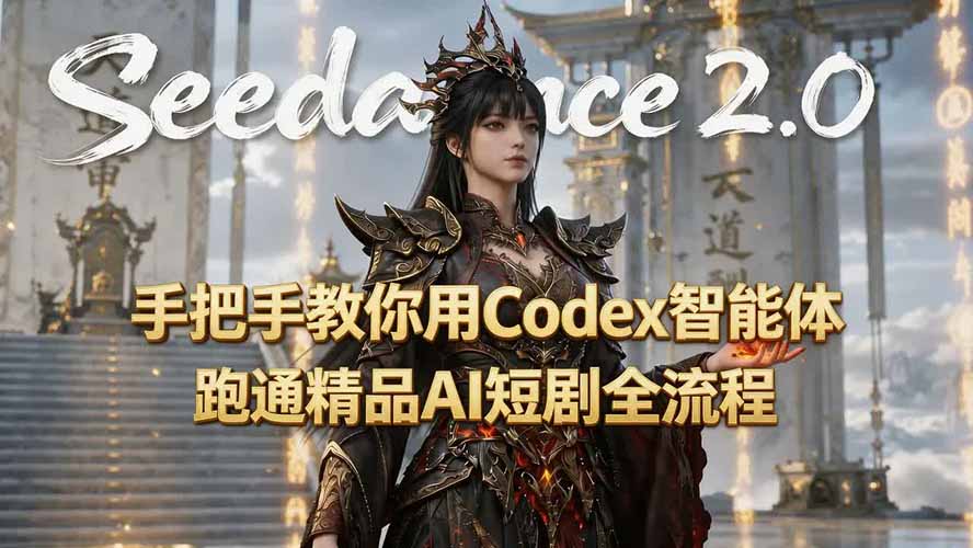 手把手教你用Seedance2.0+Codex智能体跑通精品AI短剧全流程(附3种skill技能采购|汽车产业|汽车配件|机加工企业家交流社群中心