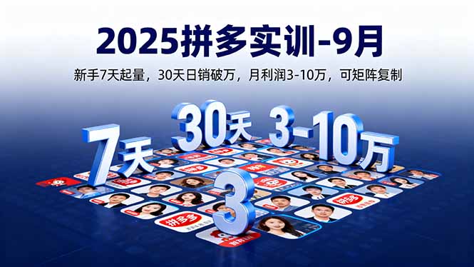 2025拼多多实训-9月:新手7天起量,30天日销破万,月利润3-10万,可矩阵复制采购|汽车产业|汽车配件|机加工蚂蚁智酷企业交流社群中心