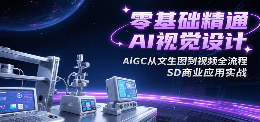 零基础精通AI视觉设计，AiGC从文生图到视频全流程，SD商业应用实战采购|汽车产业|汽车配件|机加工蚂蚁智酷企业交流社群中心