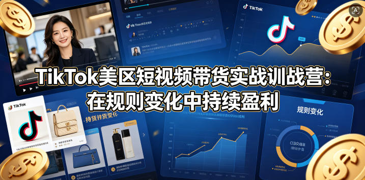 TikTok美区短视频带货实战训战营：在规则变化中持续盈利采购|汽车产业|汽车配件|机加工企业家交流社群中心
