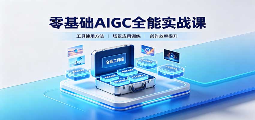 零基础AIGC全能实战课：覆盖绘画、影音、PPT、小说多场景AI创作采购|汽车产业|汽车配件|机加工企业家交流社群中心