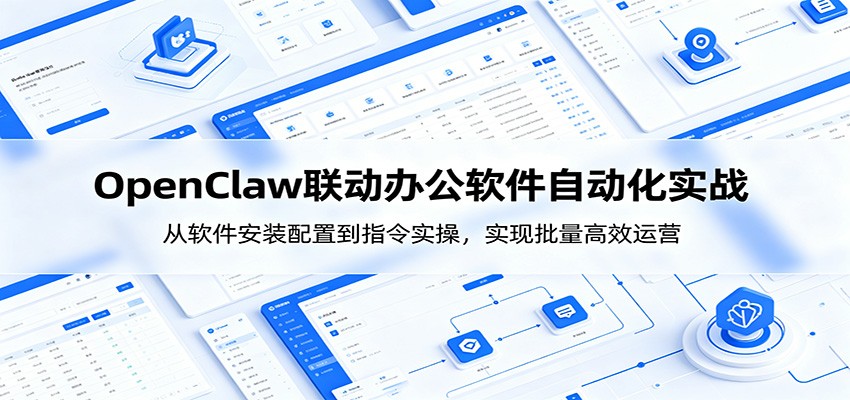OpenClaw自动化实操课:从软件安装配置到指令实操,实现批量高效运营采购|汽车产业|汽车配件|机加工企业家交流社群中心