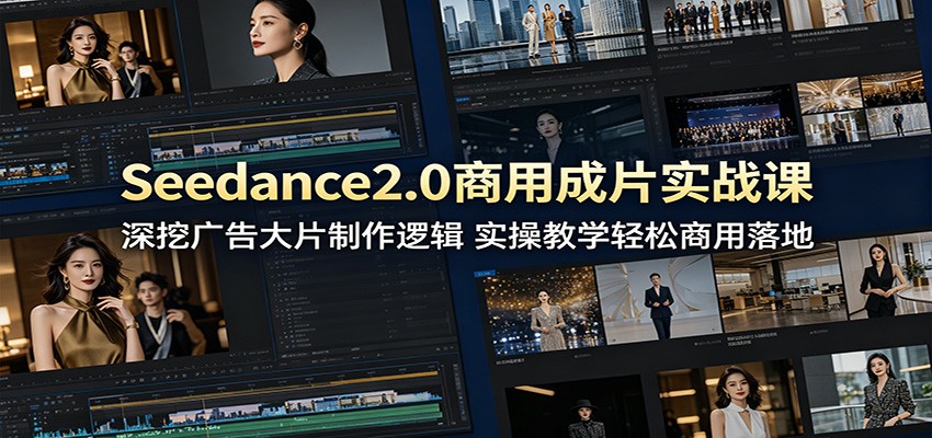 Seedance2.0商用成片实战课：深挖广告大片制作逻辑，实操教学轻松商用落地采购|汽车产业|汽车配件|机加工企业家交流社群中心