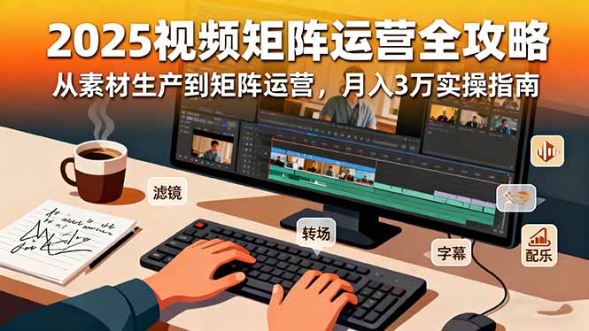 2025短视频矩阵运营全攻略:从素材生产到矩阵运营,月入3万实操指南采购|汽车产业|汽车配件|机加工蚂蚁智酷企业交流社群中心