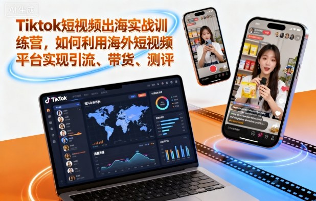 Tiktok短视频出海实战训练营,如何利用海外短视频平台实现引流、带货、测评采购|汽车产业|汽车配件|机加工蚂蚁智酷企业交流社群中心