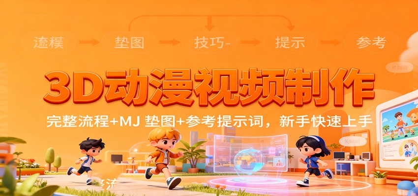 3D动漫视频制作，完整流程+MJ 垫图+参考提示词，新手快速上手采购|汽车产业|汽车配件|机加工蚂蚁智酷企业交流社群中心