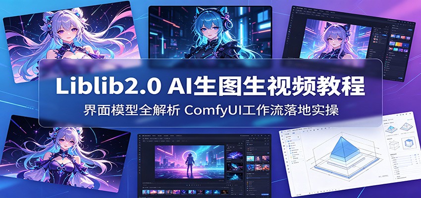 Liblib2.0 AI生图生视频教程：界面模型全解析，ComfyUI工作流落地实操采购|汽车产业|汽车配件|机加工企业家交流社群中心