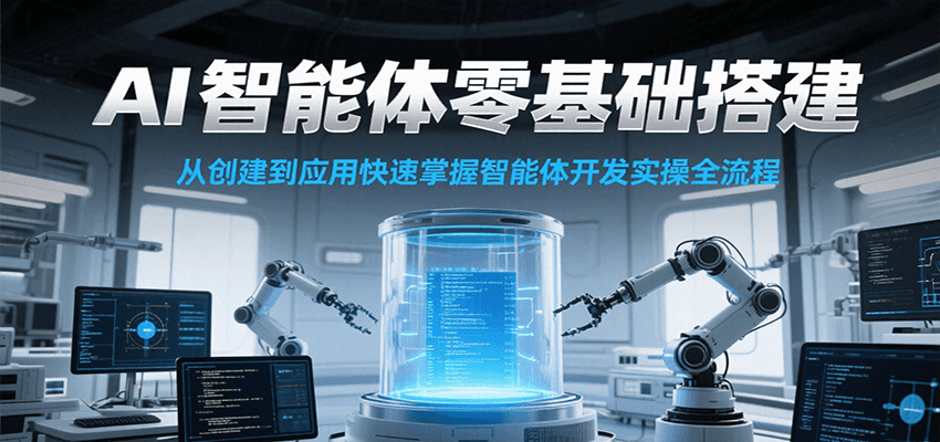 AI智能体零基础搭建实操课,从创建到应用快速掌握智能体开发全流程!采购|汽车产业|汽车配件|机加工蚂蚁智酷企业交流社群中心