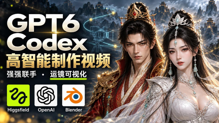GPT-6 Astra×Codex高智能制作视频!联手Higgsfield,运镜可视化实战采购|汽车产业|汽车配件|机加工企业家交流社群中心