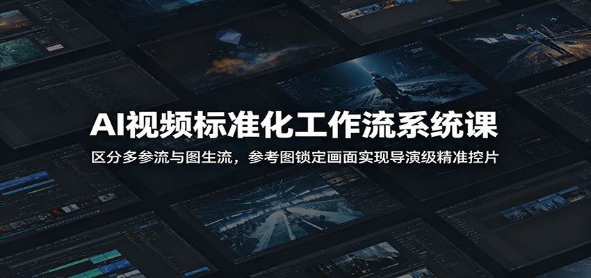 AI视频标准化工作流系统课:区分多参流与图生流,参考图锁定画面实现导演级精准控片采购|汽车产业|汽车配件|机加工企业家交流社群中心