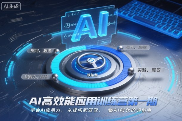 AI高效能应用训练营第一期,学会AI应用力,从提问到驾驭,做AI时代的领航者采购|汽车产业|汽车配件|机加工蚂蚁智酷企业交流社群中心