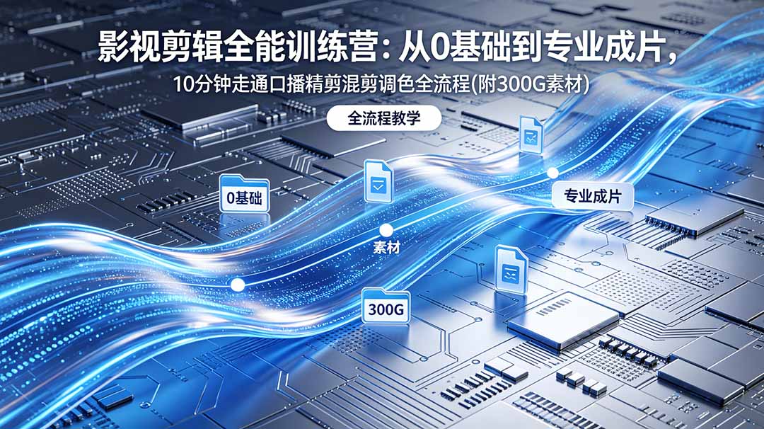 2026影视剪辑全能实战课|0基础到专业成片,全流程教学,高清带300G素材采购|汽车产业|汽车配件|机加工企业家交流社群中心