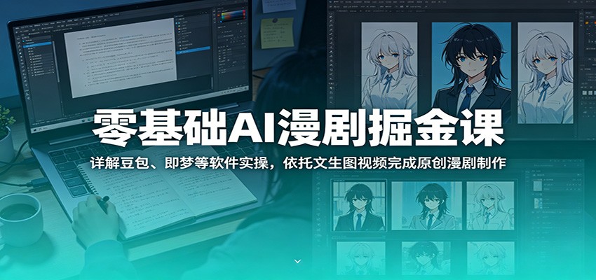 零基础AI漫剧掘金课：详解豆包、即梦等软件实操，依托文生图视频完成原创漫剧制作采购|汽车产业|汽车配件|机加工企业家交流社群中心