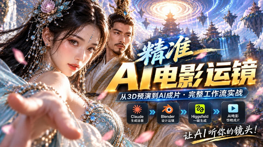 AI视频终于能精准运镜了！Claude+Blender+Higgsfield免费插件实测采购|汽车产业|汽车配件|机加工企业家交流社群中心
