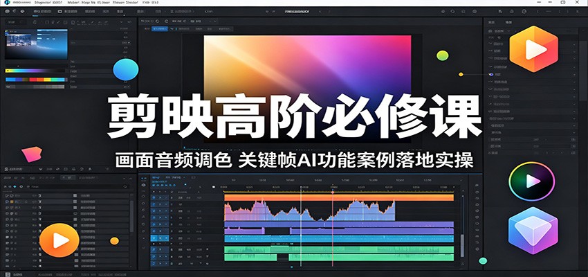 剪映高阶必修课：画面音频调色，关键帧AI功能案例落地实操采购|汽车产业|汽车配件|机加工企业家交流社群中心