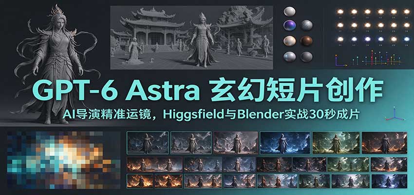 GPT-6 Astra 玄幻短片创作:AI导演精准运镜,Higgsfield与Blender实战30秒成片采购|汽车产业|汽车配件|机加工企业家交流社群中心