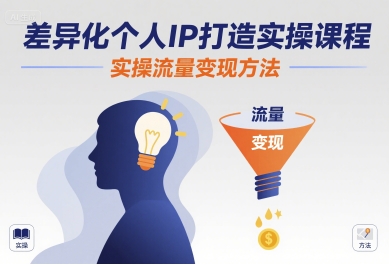 差异化个人IP打造实操课程，实操流量变现方法采购|汽车产业|汽车配件|机加工蚂蚁智酷企业交流社群中心