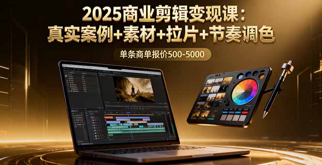 2025商业剪辑变现课：真实案例+素材+拉片+节奏调色，单条商单报价500-5000采购|汽车产业|汽车配件|机加工蚂蚁智酷企业交流社群中心