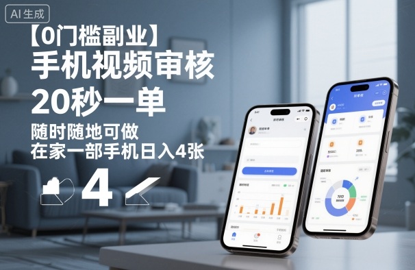【0门槛副业】手机视频审核,20秒一单,随时随地可做,在家一部手机日入4张【揭秘】采购|汽车产业|汽车配件|机加工蚂蚁智酷企业交流社群中心