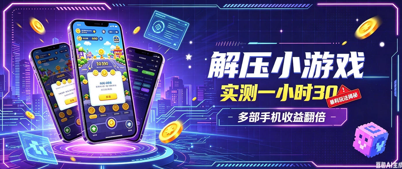 小游戏全流程玩法,实测一小时搞30,简单无脑解压,当天做当天就能看到进账,直接冲就行【揭秘】采购|汽车产业|汽车配件|机加工企业家交流社群中心