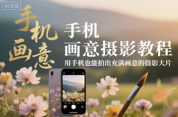 手机画意摄影教程,用手机也能拍出充满画意的摄影大片采购|汽车产业|汽车配件|机加工蚂蚁智酷企业交流社群中心