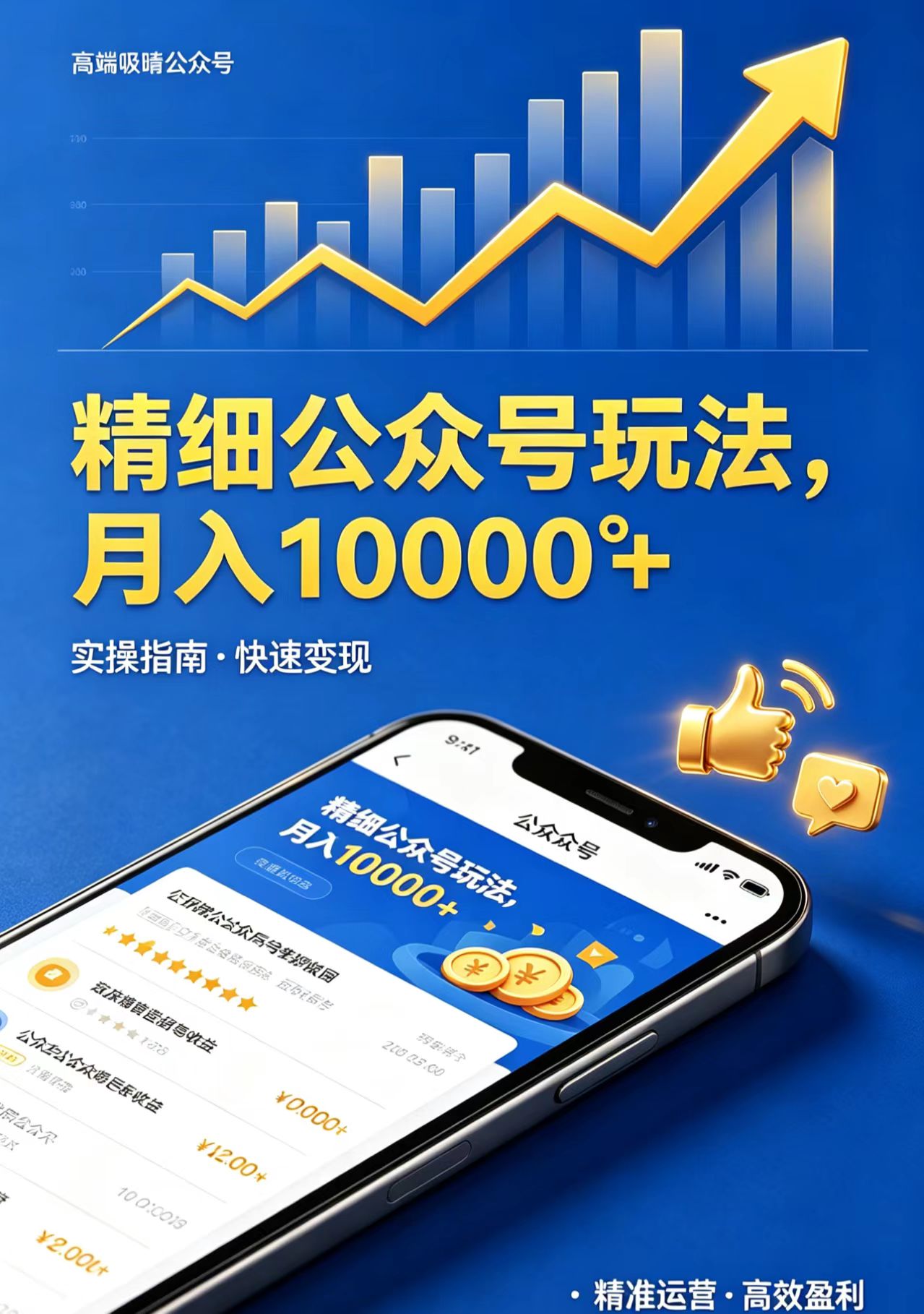 精细公众号玩法，月入10000+，实操指南，快速变现采购|汽车产业|汽车配件|机加工企业家交流社群中心
