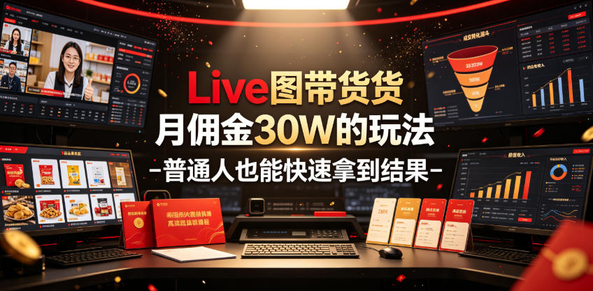 Live图带货月佣金30W的玩法-普通人也能快速拿到结果采购|汽车产业|汽车配件|机加工企业家交流社群中心