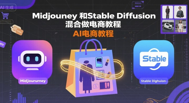 Midjourney和Stable Diffusion混合做电商教程-ai电商教程采购|汽车产业|汽车配件|机加工蚂蚁智酷企业交流社群中心
