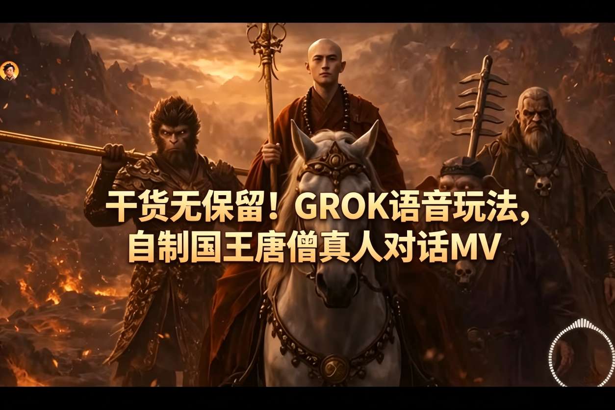 干货无保留！GROK语音玩法，自制国王唐僧真人对话MV采购|汽车产业|汽车配件|机加工企业家交流社群中心