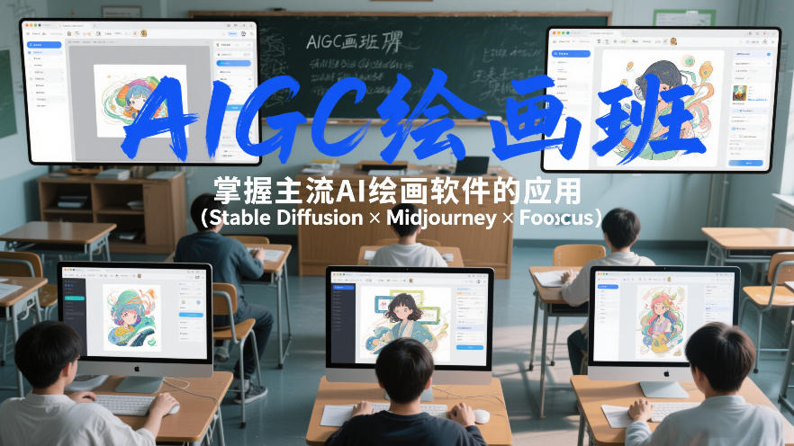 AIGC绘画班，掌握主流Ai绘画软件的应用(Stable Diffusion x Midjourney x Fooocus)采购|汽车产业|汽车配件|机加工蚂蚁智酷企业交流社群中心