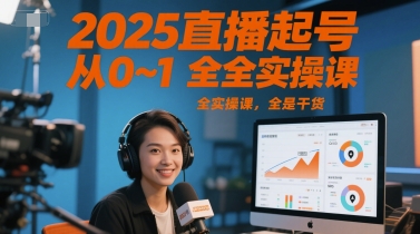2025直播起号从0~1全实操课，全是干货采购|汽车产业|汽车配件|机加工蚂蚁智酷企业交流社群中心